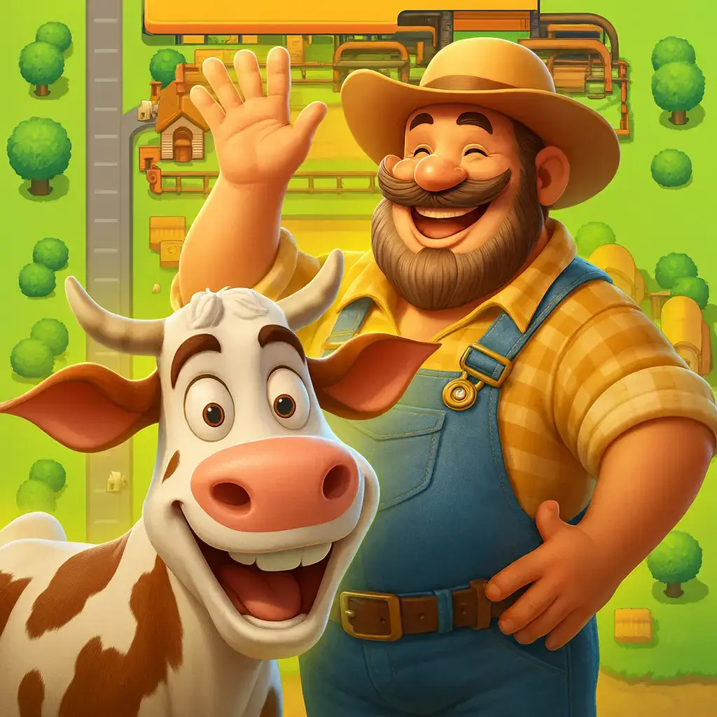 Idle Dairy Farm Tycoon Game Icon