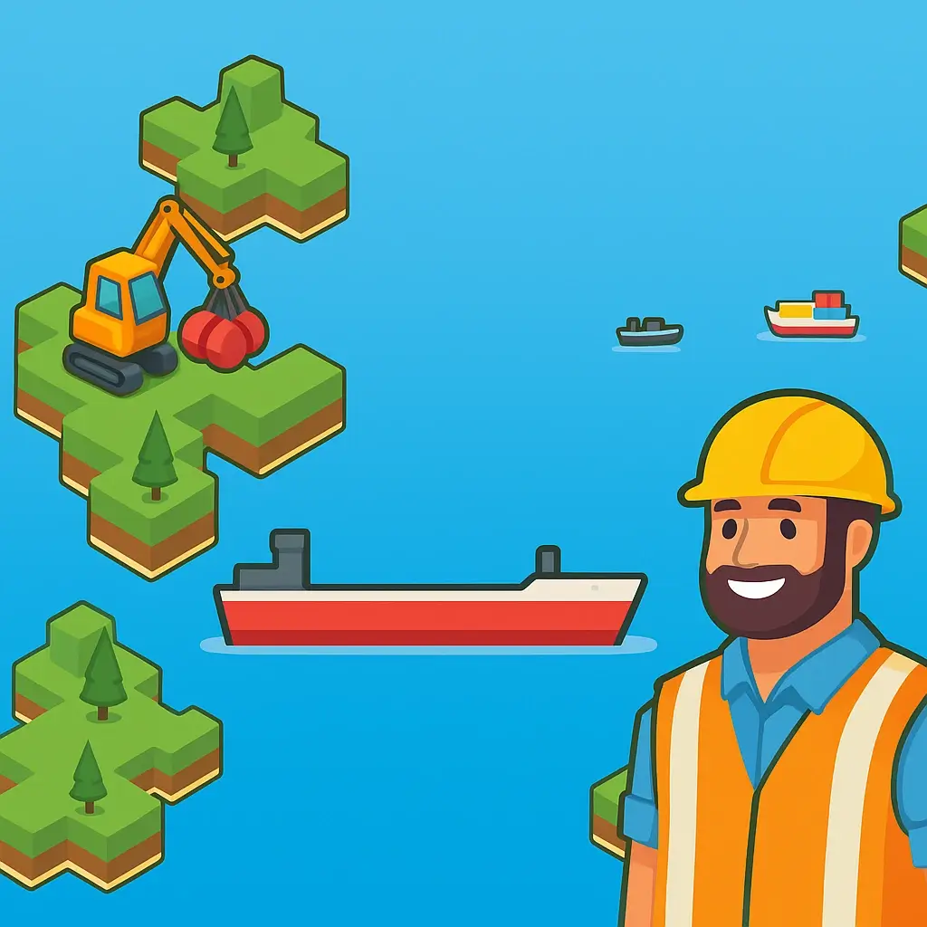 Icon For Port Shipping Tycoon Casual Game