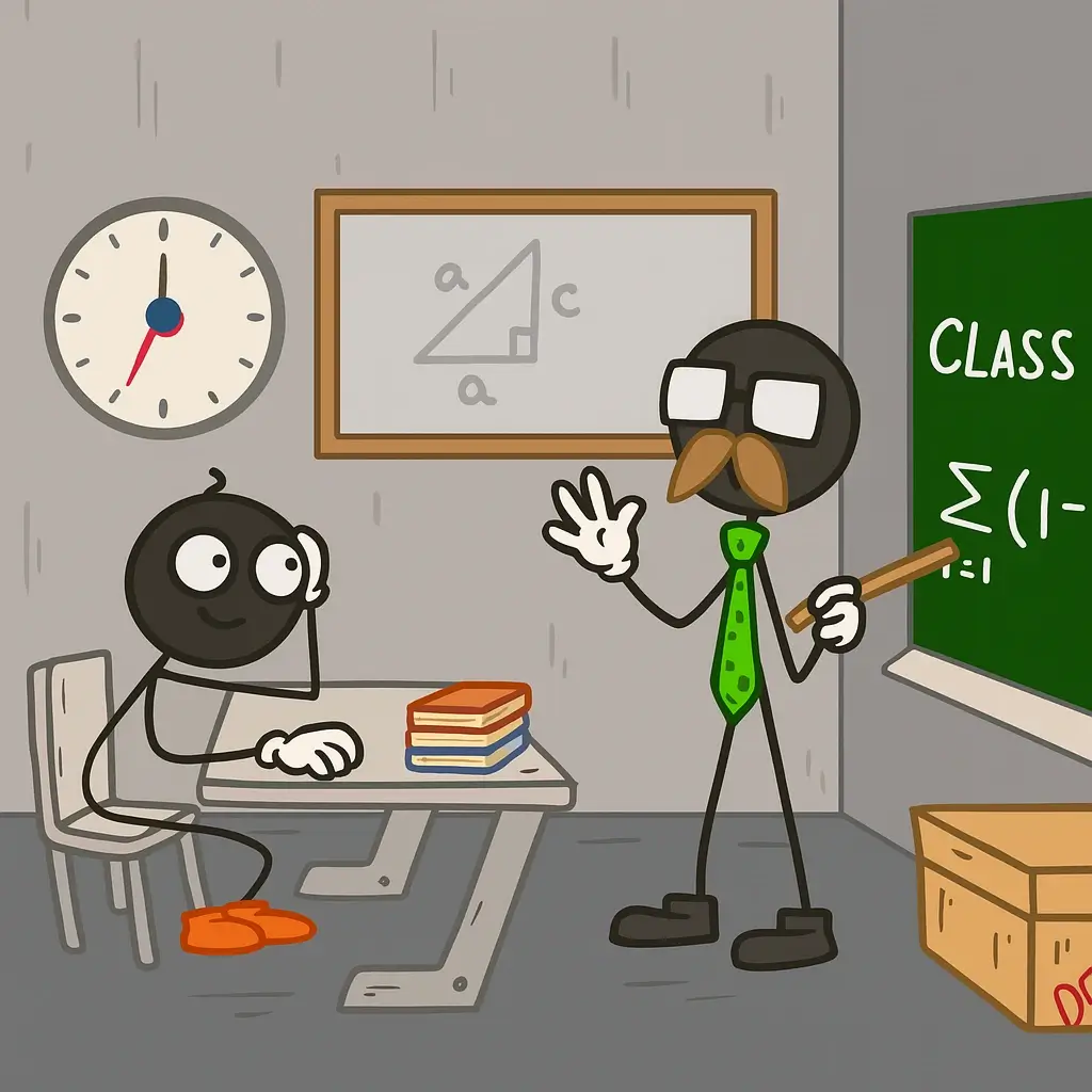 Icon For Stickman Escape School Casual Game