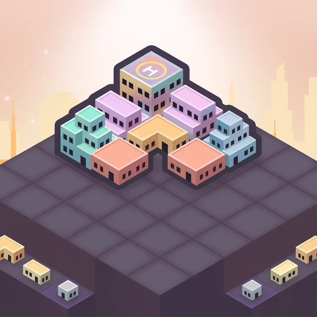 Icon For Block Merge City Casual Game