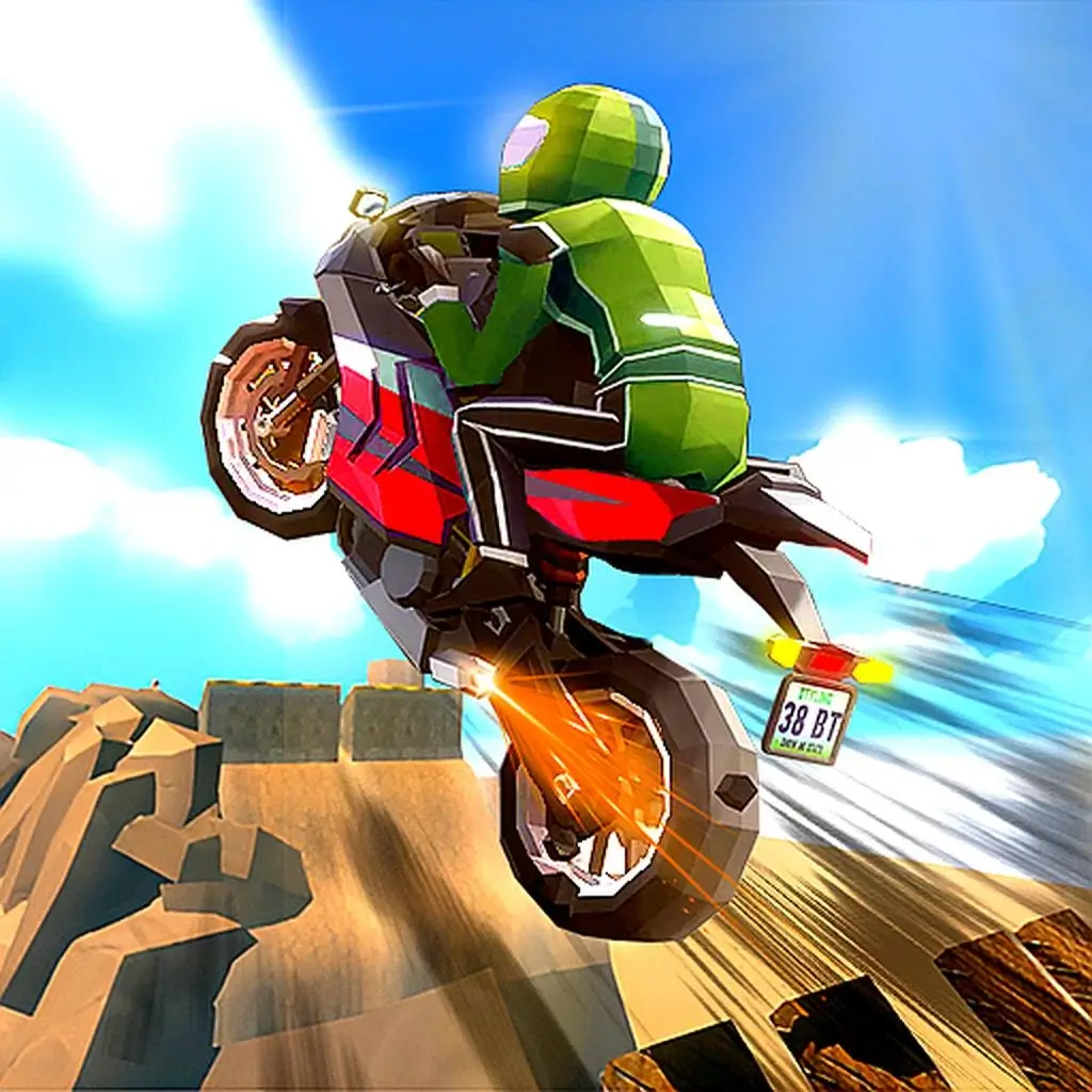 Icon For Cartoon Moto Stunt Racing Game