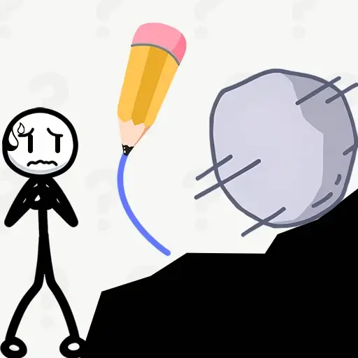 Icon For Stickman Rescue Draw 2 Save Casual Game